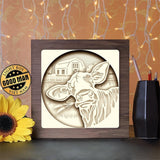 Cow - Paper Cutting Light Box - LightBoxGoodman - LightboxGoodman