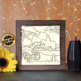 Cowboy 2 - Paper Cutting Light Box - LightBoxGoodman - LightboxGoodman