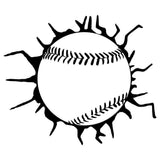 Cracked Glass Baseball - Cricut File - Svg, Png, Dxf, Eps - LightBoxGoodMan - LightboxGoodman