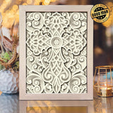 Cross Mandala 2 – Paper Cut Light Box File - Cricut File - 8x10 Inches- LightBoxGoodMan - LightboxGoodman