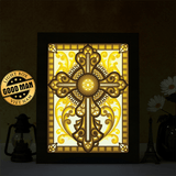 Cross Mandala – Paper Cut Light Box File - Cricut File - 8x10 Inches- LightBoxGoodMan - LightboxGoodman