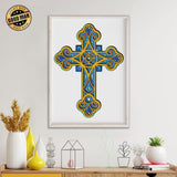 Cross - Paper 3D Layered File - Cricut File - 20x27cm - LightBoxGoodMan - LightboxGoodman