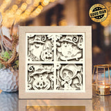 Cute Halloween 1 – Paper Cut Light Box File - Cricut File - 20x20cm - LightBoxGoodMan - LightboxGoodman