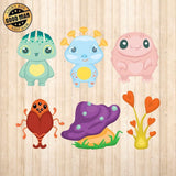 Cute Monsters Kit - Cricut File - Svg, Png, Dxf, Eps - LightBoxGoodMan - LightboxGoodman