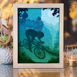 Cycling – Paper Cut Light Box File - Cricut File - 20x26cm - LightBoxGoodMan