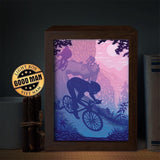 Cycling – Paper Cut Light Box File - Cricut File - 20x26cm - LightBoxGoodMan - LightboxGoodman