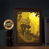 Cycling – Paper Cut Light Box File - Cricut File - 20x26cm - LightBoxGoodMan - LightboxGoodman