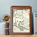 Cycling – Paper Cut Light Box File - Cricut File - 20x26cm - LightBoxGoodMan - LightboxGoodman