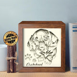 Dachshund – Paper Cut Light Box File - Cricut File - 8x8 inches - LightBoxGoodMan - LightboxGoodman