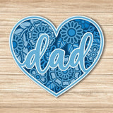 Dad - Paper 3D Layered File - Cricut File - 19x16cm - LightBoxGoodMan - LightboxGoodman