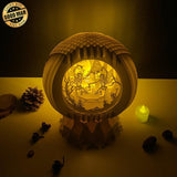 Dancing Skeletons - 3D Pop-up Light Box Globe File - Cricut File - LightBoxGoodMan - LightboxGoodman