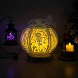 Dancing Skeletons - 3D Pumpkin Lantern File - Cricut File 1 - LightBoxGoodMan