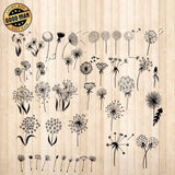 Dandelions - Cricut File - Svg, Png, Dxf, Eps - LightBoxGoodMan - LightboxGoodman