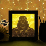 Darth Vader Starry Night - Paper Cutting Light Box - LightBoxGoodman - LightboxGoodman