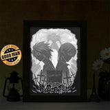 Death Note - Paper Cut Light Box File - Cricut File - 20x26cm - LightBoxGoodMan - LightboxGoodman