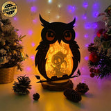 Death - Paper Cut Owl Light Box File - Cricut File - 25x20 cm - LightBoxGoodMan - LightboxGoodman