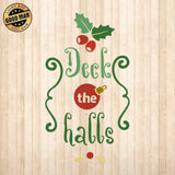 Deck The Halls - Cricut File - Svg, Png, Dxf, Eps - LightBoxGoodMan - LightboxGoodman