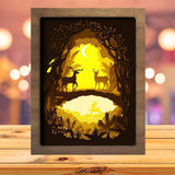 Deer 1 - Paper Cutting Light Box - LightBoxGoodman - LightboxGoodman