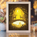 Deer 1 - Paper Cutting Light Box - LightBoxGoodman