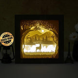 Deer 2 – Paper Cut Light Box File - Cricut File - 8x8 inches - LightBoxGoodMan - LightboxGoodman