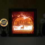 Deer 2 – Paper Cut Light Box File - Cricut File - 8x8 inches - LightBoxGoodMan - LightboxGoodman