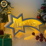 Deer 2 - Paper Cut Star Light Box File - Cricut File - 28x13.7cm - LightBoxGoodMan - LightboxGoodman