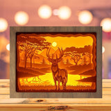 Deer 3 - Paper Cutting Light Box - LightBoxGoodman - LightboxGoodman