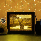 Deer 3 - Paper Cutting Light Box - LightBoxGoodman - LightboxGoodman