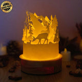 Deer - 3D Dome Lantern File - Cricut File - LightBoxGoodMan - LightboxGoodman