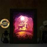 Deer 7 – Paper Cut Light Box File - Cricut File - 8x10 inches - LightBoxGoodMan - LightboxGoodman