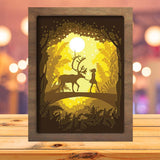 Deer 7 - Paper Cutting Light Box - LightBoxGoodman