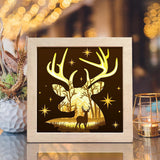 Deer In The Forest – Paper Cut Light Box File - Cricut File - 8x8 inches - LightBoxGoodMan - LightboxGoodman