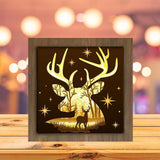 Deer In The Forest - Paper Cutting Light Box - LightBoxGoodman