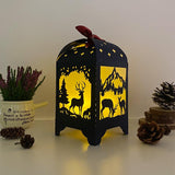 Deer - Paper Cut Lantern File - Cricut File - 10,5x20,6cm - LightBoxGoodMan