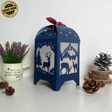 Deer - Paper Cut Lantern File - Cricut File - 10,5x20,6cm - LightBoxGoodMan - LightboxGoodman