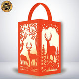 Deer - Paper Cut Lantern File - Cricut File - 10x16cm - LightBoxGoodMan - LightboxGoodman