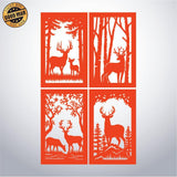 Deer - Paper Cut Lantern File - Cricut File - 10x16cm - LightBoxGoodMan - LightboxGoodman