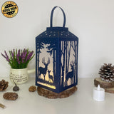 Deer - Paper Cut Lantern File - Cricut File - 10x20cm - LightBoxGoodMan - LightboxGoodman