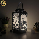 Deer - Paper Cut Lantern File - Cricut File - 10x20cm - LightBoxGoodMan - LightboxGoodman