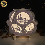 Deer - Pentagon 3D Lantern File - Cricut File - LightBoxGoodMan - LightboxGoodman