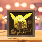 Detective Pikachu - Paper Cutting Light Box - LightBoxGoodman - LightboxGoodman