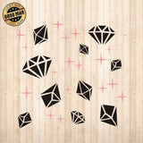 Diamond Pattern - Cricut File - Svg, Png, Dxf, Eps - LightBoxGoodMan - LightboxGoodman