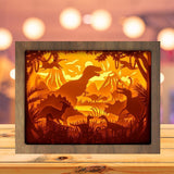 Dinosaurs 1 - Paper Cutting Light Box - LightBoxGoodman - LightboxGoodman