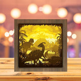 Dinosaurs 2 - Paper Cutting Light Box - LightBoxGoodman - LightboxGoodman