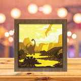 Dinosaurs 3 - Paper Cutting Light Box - LightBoxGoodman - LightboxGoodman