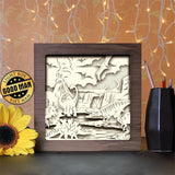 Dinosaurs 3 - Paper Cutting Light Box - LightBoxGoodman - LightboxGoodman