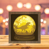 Dinosaurs 4 - Paper Cutting Light Box - LightBoxGoodman - LightboxGoodman