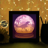 Dinosaurs 4 - Paper Cutting Light Box - LightBoxGoodman - LightboxGoodman