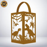 Dinosaurs - Paper Cut Lantern File - Cricut File - 10x16cm - LightBoxGoodMan - LightboxGoodman