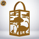 Dinosaurs - Paper Cut Lantern File - Cricut File - 10x16cm - LightBoxGoodMan - LightboxGoodman